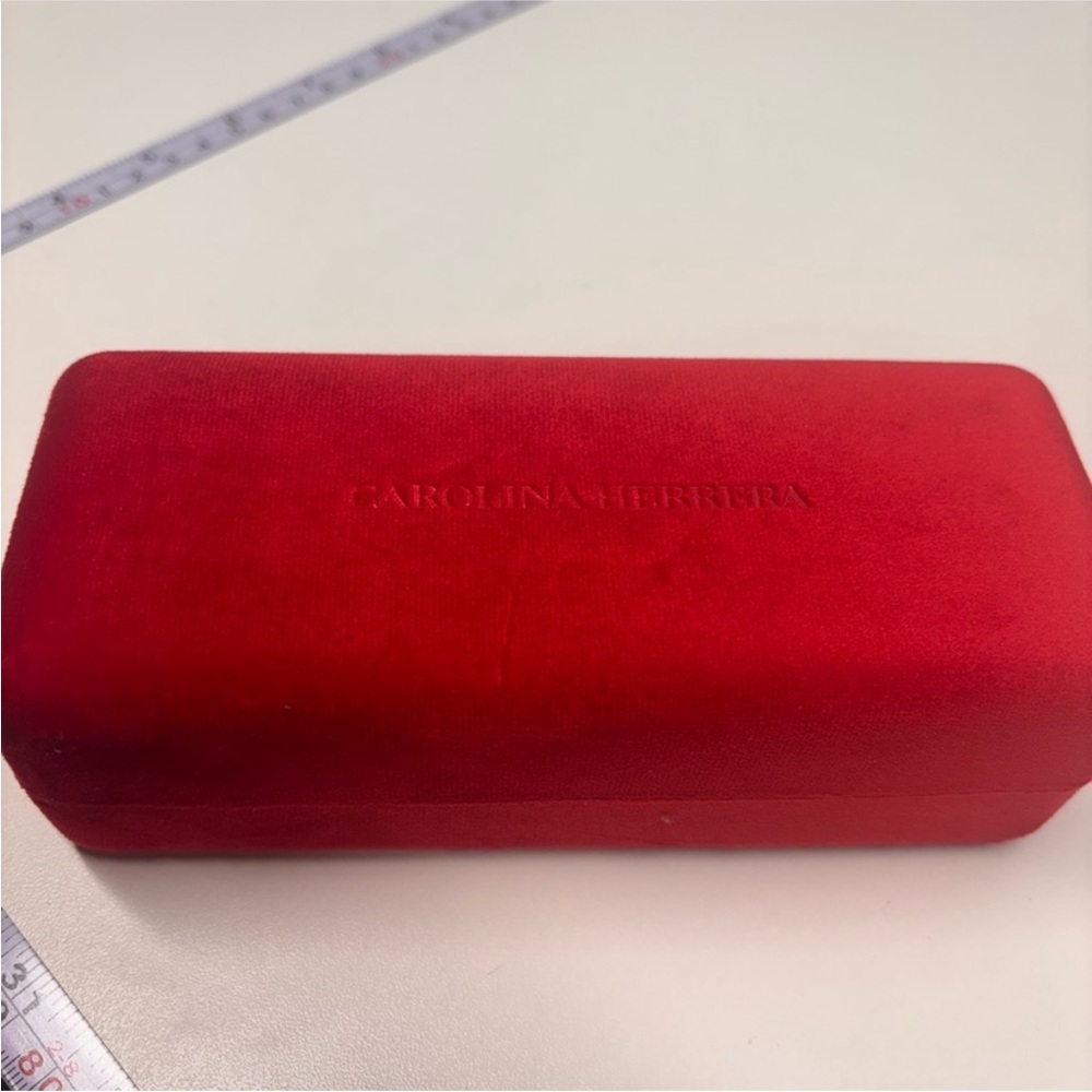 Carolina Herrera Red Velvet Eyewear Case - Picture 2 of 2